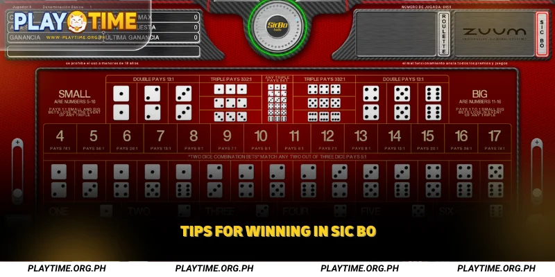 Tips for Winning in Sic Bo